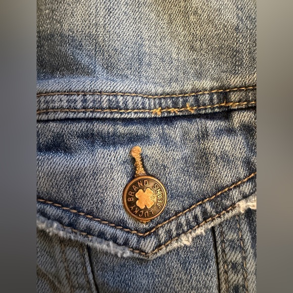 Lucky Brand size M The Tomboy Trucker Jean jacket - Picture 3 of 7